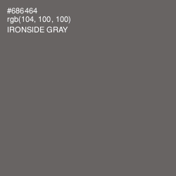 #686464 - Ironside Gray Color Image